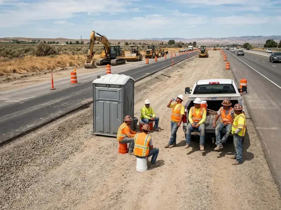 highway-road-construction-crew-007 — frequently asked questions, Porta Potty and Restroom Rentals in Lemon Hill, CA